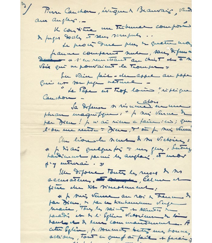 HENRI-ROBERT, avocat. Manuscrit Autographe (G 3655)