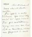 SIMON (Jules), philosophe et homme d'Etat. Lettre autographe (G 350)