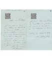 ROYBET (Ferdinand), peintre et graveur. 2 Lettres autographes (E 10165)