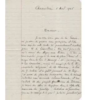 MERLE (Robert), écrivain. Lettre Autographe à Auguste Dupouy. (G 6096)
