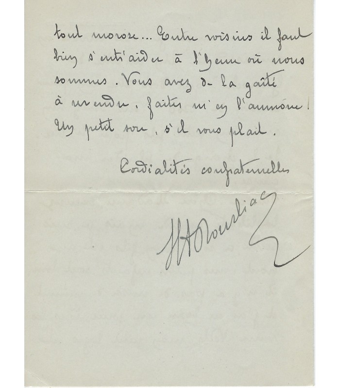 DOURLIAC H-A., romancière, journaliste. 2 Lettres Autographes (E 10678)