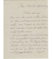 DINET Etienne, peintre orientaliste. Lettre autographe (G 3075)