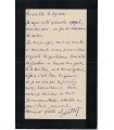 LYAUTEY (Hubert), Maréchal de France, ministre de la Guerre. Lettre Autographe (G 5840)