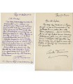 FONTAINAS André, poète et critique. 3 Lettres Autographes (E 10682)