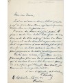 FOUDRAS Théodore, romancier. Lettre Autographe ( G 6104)