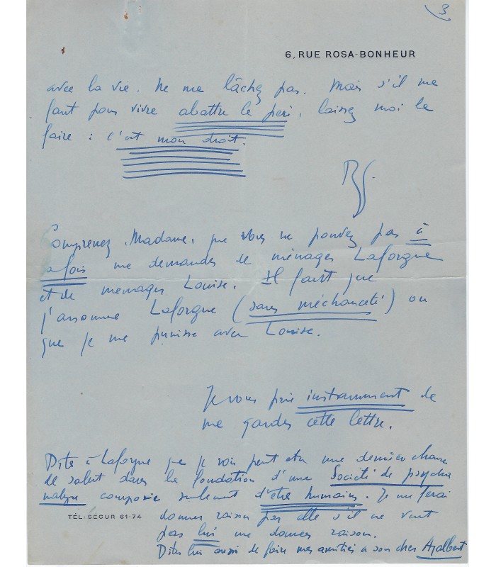 GRASSET (Bernard), écrivain et éditeur. Lettre autographe (E 10650)