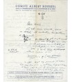 HOEREE (Arthur), compositeur belge, biographe d'Albert Roussel. Lettre Autographe (E 10689)