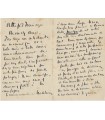JAMMES (Francis). Poète, romancier et dramaturge. Lettre autographe (G 6089)