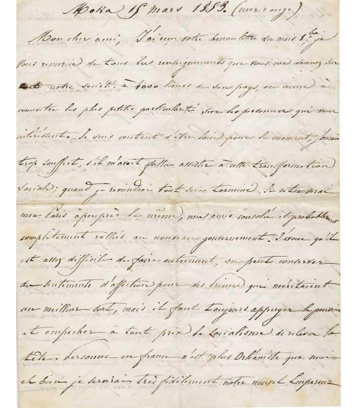 JAURES (Charles), officier de marine, amiral, cousin de Jean Jaurès. 2 Lettres Autographes (E 10691)