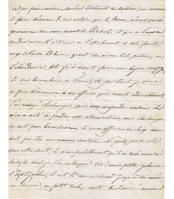 JAURES (Charles), officier de marine, amiral, cousin de Jean Jaurès. 2 Lettres Autographes (E 10691)