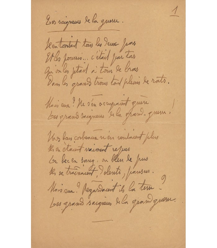 RACHILDE (Mme Vallette, dite), femme de lettres et salonnière. Poème Autographe (G 6099)