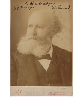 GOUNOD Charles, compositeur. Photographie Signée (G 4475)