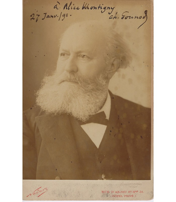 GOUNOD Charles, compositeur. Photographie Signée (G 4475)