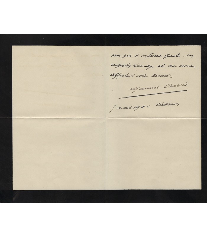 BARRES Maurice, écrivain, homme politique. 2 Lettres Autographes ( E 10722)