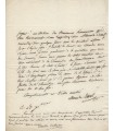 DUVAL Alexandre, dramaturge. Lettre Autographe ( E 10081).