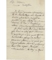 BOSIO François-Joseph, sculpteur. Lettre autographe (E 10731)