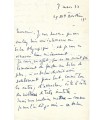 BAZAINE Jean, peintre, illustrateur, céramiste. Lettre autographe, 1933 (G 3222)