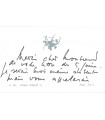 MATHIEU Georges, peintre. Lettre Autographe (G 3361)