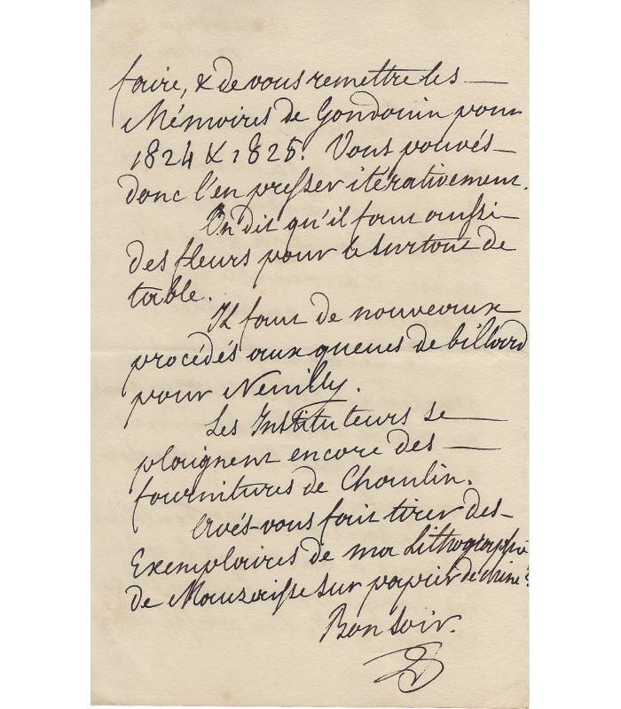 LOUIS-PHILIPPE, roi des Français. 2 Lettres Autographes S. (E 10747)