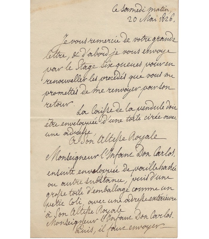 LOUIS-PHILIPPE, roi des Français. 2 Lettres Autographes S. (E 10747)