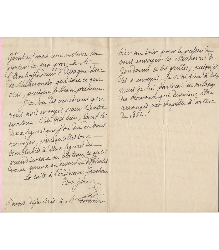 LOUIS-PHILIPPE, roi des Français. 2 Lettres Autographes S. (E 10747)