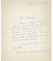 NOURISSIER François, écrivain. Lettre Autographe (E 10759)