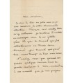 LACOMBE Louis, pianiste et compositeur. Lettre Autographe (E 10727)