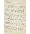 CHARDONNE Jacques, écrivain. Lettre Autographe (G 6134)