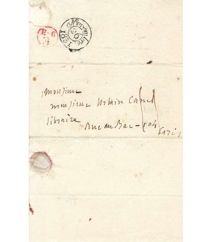 VIGNY Alfred de, poète. Lettre Autographe (G 4383)