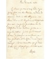 AZAÏS Pierre, philosophe. Lettre Autographe (G 3780)
