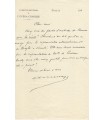 MESSAGER André, compositeur. Lettre Autographe (G 3120)