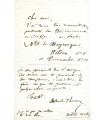 THOMAS Ambroise, compositeur. Lettre Autographe (G 3039)