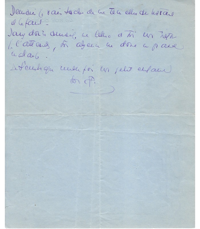 SIMONE Madame, comédienne. 3 Lettres Autographes (E 10803)