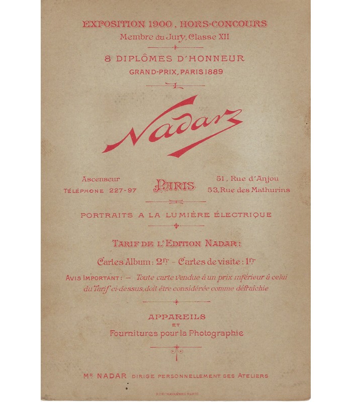 DESSONNES Jacques, comédien. Photographie Autographe (E 10805)