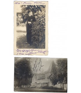 PLANTE Francis, pianiste. Carte postale Autographe (G 6181)
