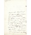 GUDIN Théodore, peintre. Lettre autographe (E 10810)