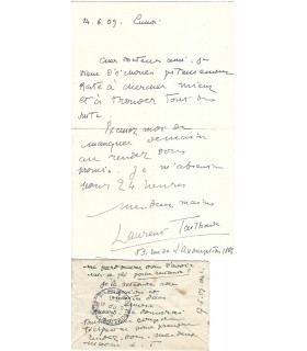 TAILHADE Laurent, écrivain libertaire. Lettre Autographe (E 10818)