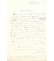 PALADILHE Emile, compositeur, 1er grand prix de Rome. Lettre autographe (G 6178)
