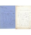DUBRAY Vital-Gabriel, sculpteur. 3 Lettres Autographes (E 10826
