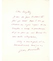 ANOUILH Jean. Dramaturge et scénariste. Lettre autographe, sans date (Réf. G 5287)