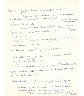 COCTEAU Jean, poète, peintre cinéaste. Manuscrit Autographe (G 5662)