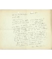 KOECHLIN Charles, compositeur. Lettre Autographe (G 6171)
