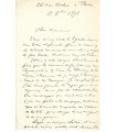 PESSARD Emile, compositeur. Lettre Autographe (G 6179)