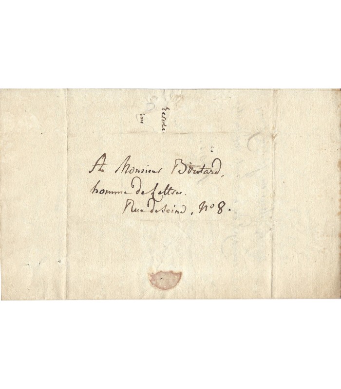 AZAIS Pierre, philosophe. Lettre Autographe (E 10859)