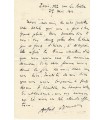 BRUNEAU Alfred, compositeur. Lettre Autographe (G 6165)