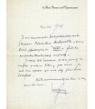 GANNE Louis, compositeur. Lettre Autographe (G 6169)