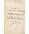 BRUNEAU Alfred, compositeur. Lettre Autographe (G 3114)