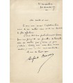 BRUNEAU Alfred, compositeur. Lettre Autographe (G 3114)