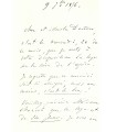 MASSE (Victor), compositeur, prix de Rome. Lettre Autographe (G 1057)