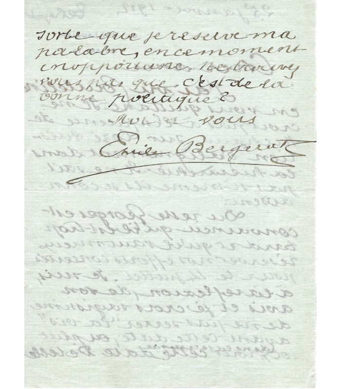 BERGERAT Emile, poète, dramaturge. 8 Lettres Autographes (E 10872)